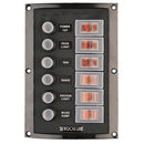 Sea-Dog Splash Guard Circuit Breaker Panel - 6 Circuit [424806-1]-Angler's World