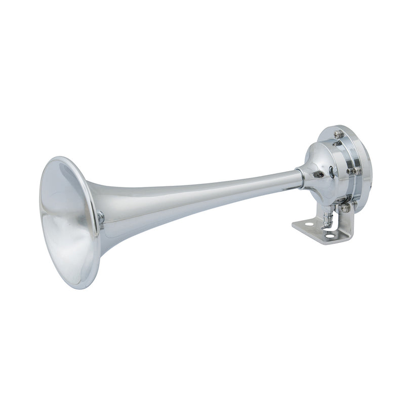 Marinco 12V Chrome Plated Single Trumpet Mini Air Horn [10107]-Angler's World