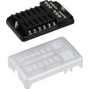 Sea-Dog Blade Style LED Indicator Fuse Block w/Negative Bus Bar - 12 Circuit [445188-1]-Angler's World