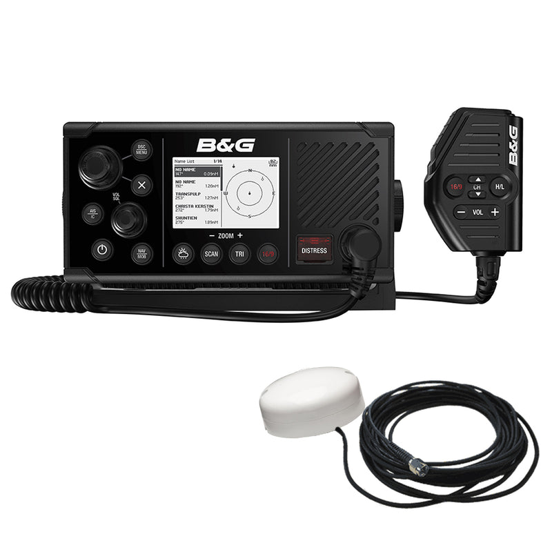 BG V60-B VHF Marine Radio w/DSC, AIS (Receive Transmit) GPS-500 GPS Antenna [000-14819-001]-Angler's World