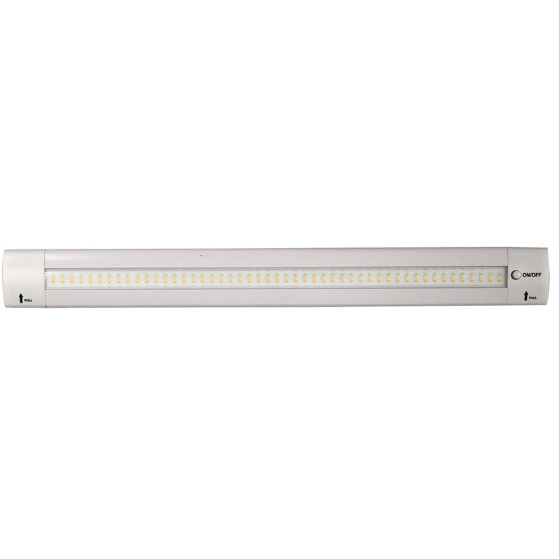 Lunasea 12" Adjustable Angle LED Light Bar - w/Push Button Switch - 12VDC - Warm White [LLB-32KW-01-M0]-Angler's World