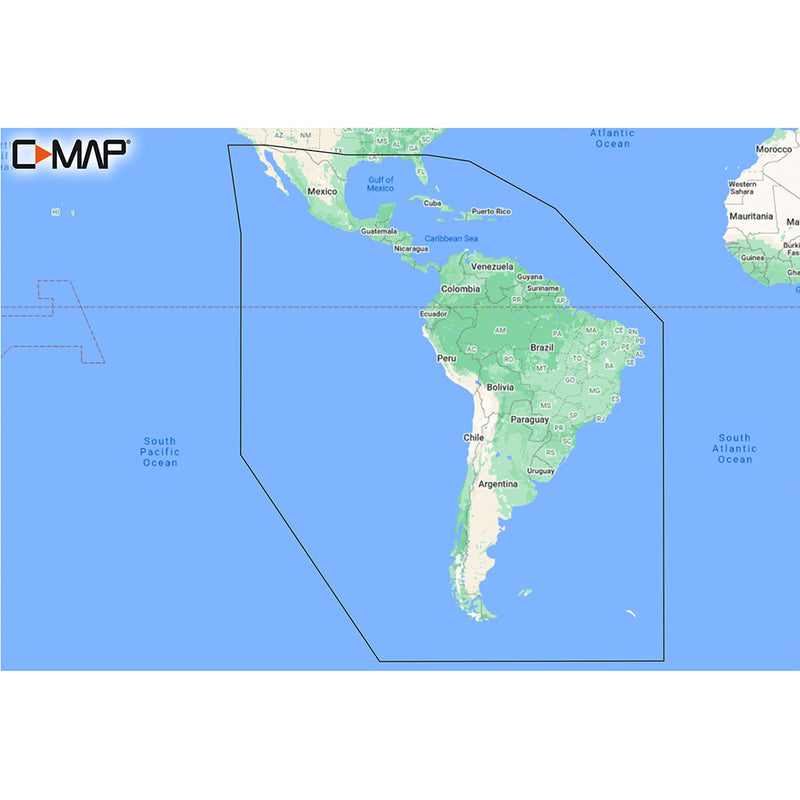 C-MAP M-SA-Y038-MS Discover South America Caribbean [M-SA-Y038-MS]-Angler's World