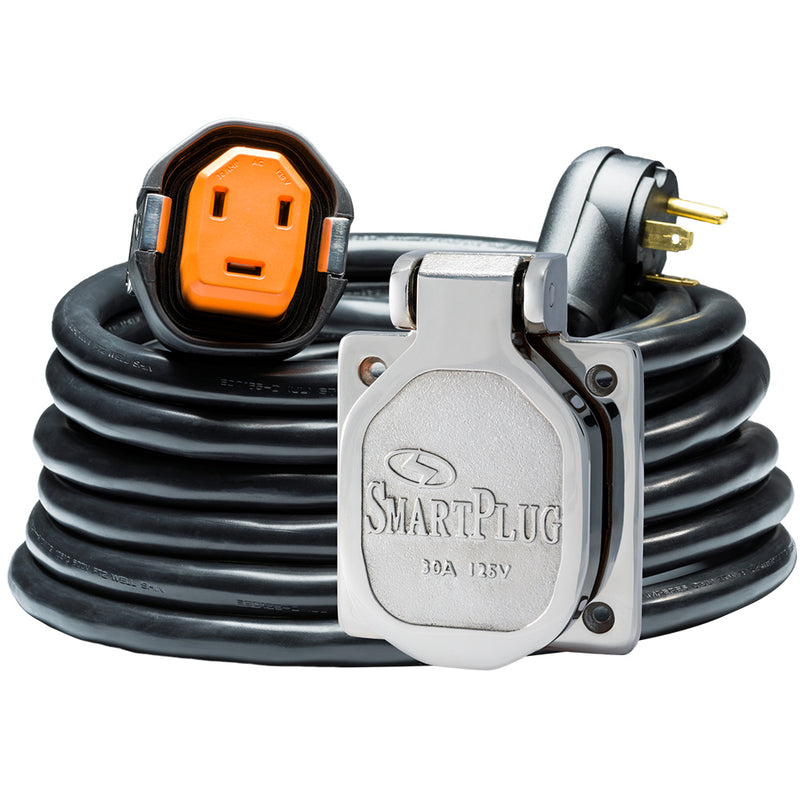 SmartPlug RV Kit 30 AMP Dual Configuration Cordset Stainless Steel Inlet Combo - 30 [R30303BM30NT]-Angler's World