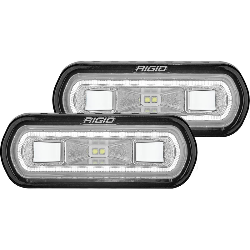 RIGID Industries SR-L Series Surface Mount Spreader Light - Black Housing - White Halo [53120]-Angler's World