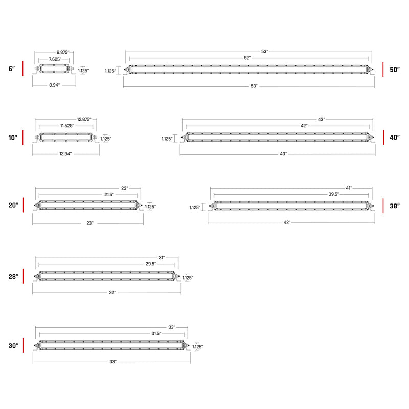 RIGID Industries SR-Series PRO 6" Lightbar - Diffused LED - Black Housing [906513]-Angler's World