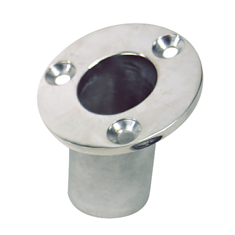 Sea-Dog Flush Mount Flagpole Socket - 25 - 1-1/4" ID - 316 Stainless Steel [491713-1]-Angler's World