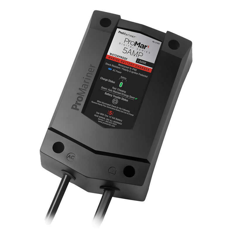 ProMariner ProMar1 DS Digital - 5 Amp - 1 Bank Charger [31505]-Angler's World