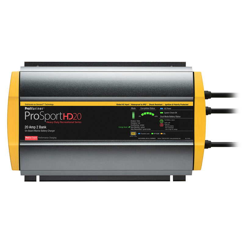 ProMariner ProSportHD 20 Global Gen 4 - 20 Amp - 2 Bank Battery Charger [44028]-Angler's World