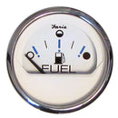 Faria Chesapeake White SS 2" Fuel Level Gauge - Metric (E-1/2-F) [13818]-Angler's World