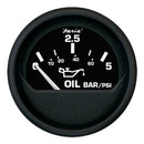 Faria Euro Black 2" Oil Pressure Gauge - Metric (5 Bar) [12805]-Angler's World