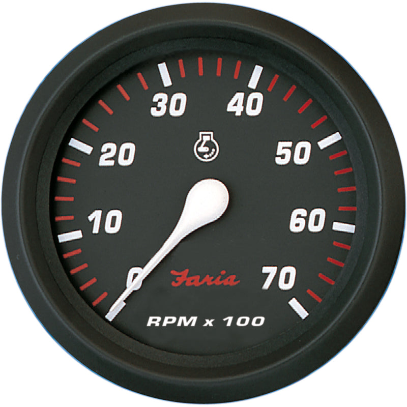 Faria Professional Red 4" Tachometer - 7,000 RPM [34617]-Angler's World