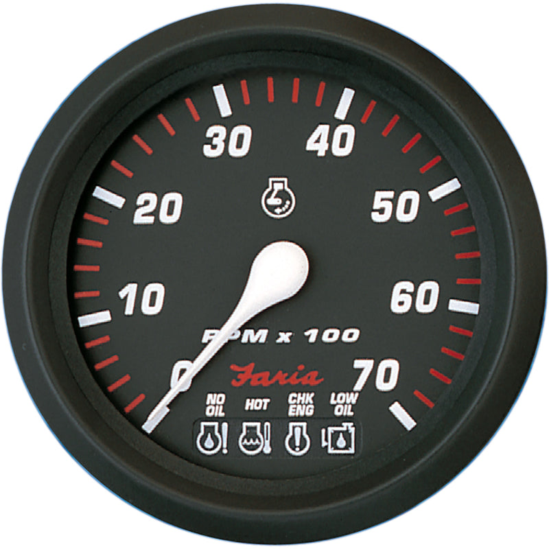 Faria Professional Red 4" Tachometer - 7,000 RPM w/System Check [34650]-Angler's World
