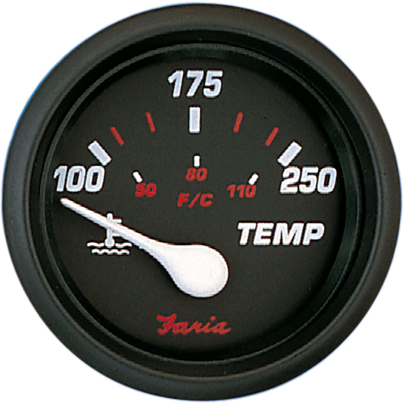 Faria Professional Red 2" Water Temp [14604]-Angler's World