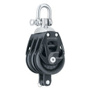 Harken 60mm Triple Aluminum Element Block w/Swivel Becket [6273]-Angler's World