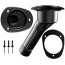 Mate Series Plastic Rod Cup Holder 30 Closed w/Oval Top f/Kayaks - Black [P2030BK]-Angler's World