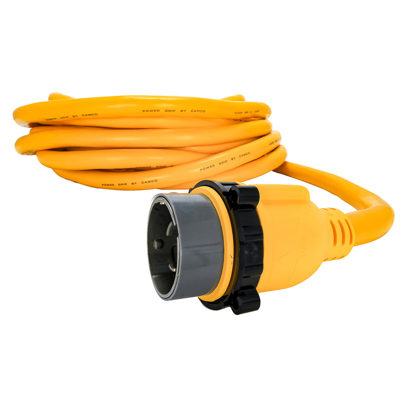 Camco 50 Amp Power Grip Marine Extension Cord - 50 M-Locking/F-Locking Adapter [55623]-Angler's World