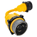 Camco 50AM/30AF Power Grip Marine 12" Locking Adapter - M-Lock/F-Locking Adapter [55625]-Angler's World