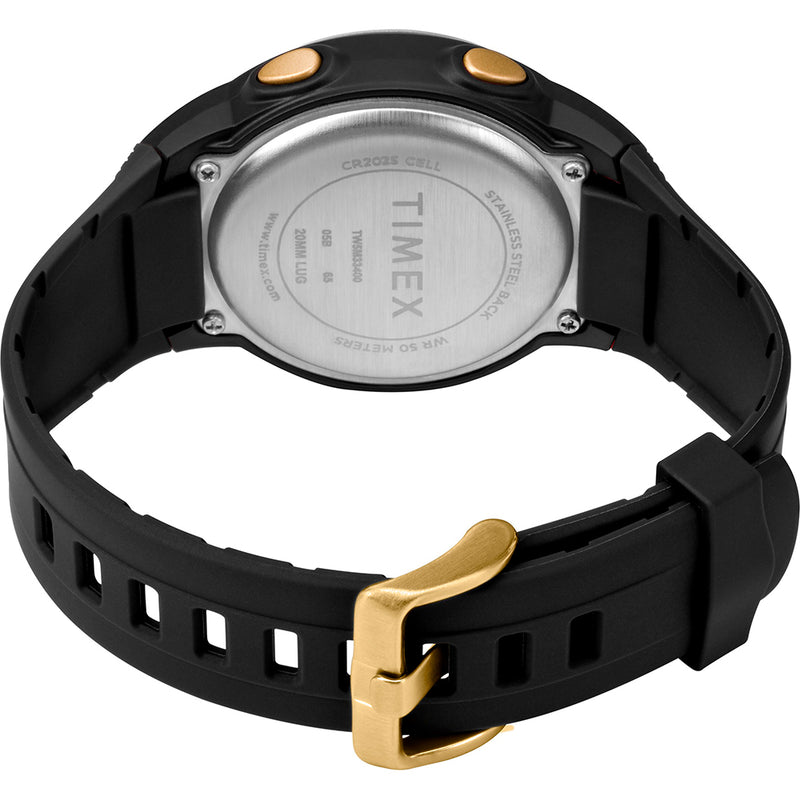 Timex T100 Black/Gold - 150 Lap [TW5M33600SO]-Angler's World