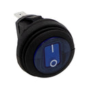 HEISE Rocker Switch - Illuminated Blue Round - 5-Pack [HE-BRS]-Angler's World
