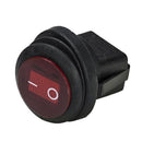HEISE Rocker Switch - Illuminated Red Round - 5-Pack [HE-RRS]-Angler's World