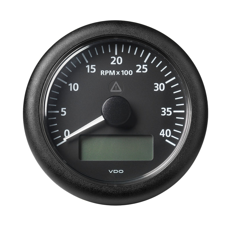 Veratron 3-3/8" (85MM) ViewLine Tach w/Multifunction Display - 0 to 4000 RPM - Black Dial Bezel [A2C59512391]-Angler's World