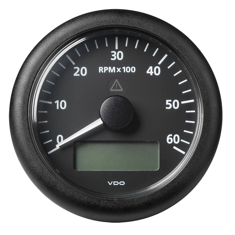 Veratron 3-3/8" (85MM) ViewLine Tachometer w/Multi-Function Display - 0 to 6000 RPM - Black Dial Bezel [A2C59512393]-Angler's World