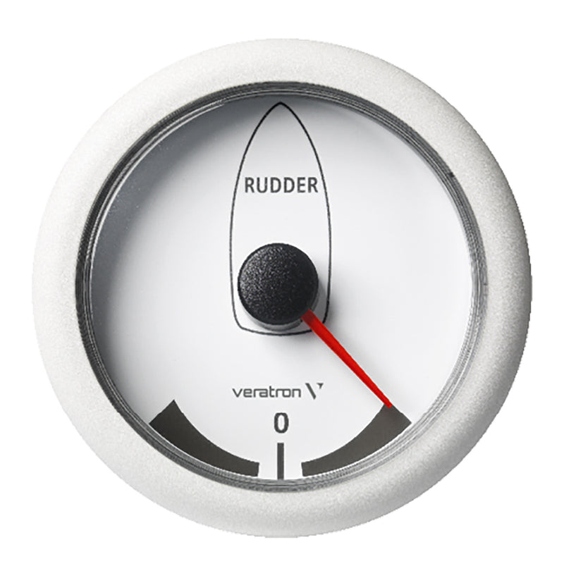 Veratron 3-3/8" (85MM) ViewLine Rudder Angle Indicator -45/+45 - 8 to 32V - White Dial Bezel [A2C59512411]-Angler's World