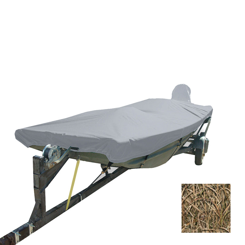 Carver Performance Poly-Guard Styled-to-Fit Boat Cover f/16.5 Open Jon Boats - Shadow Grass [74203C-SG]-Angler's World