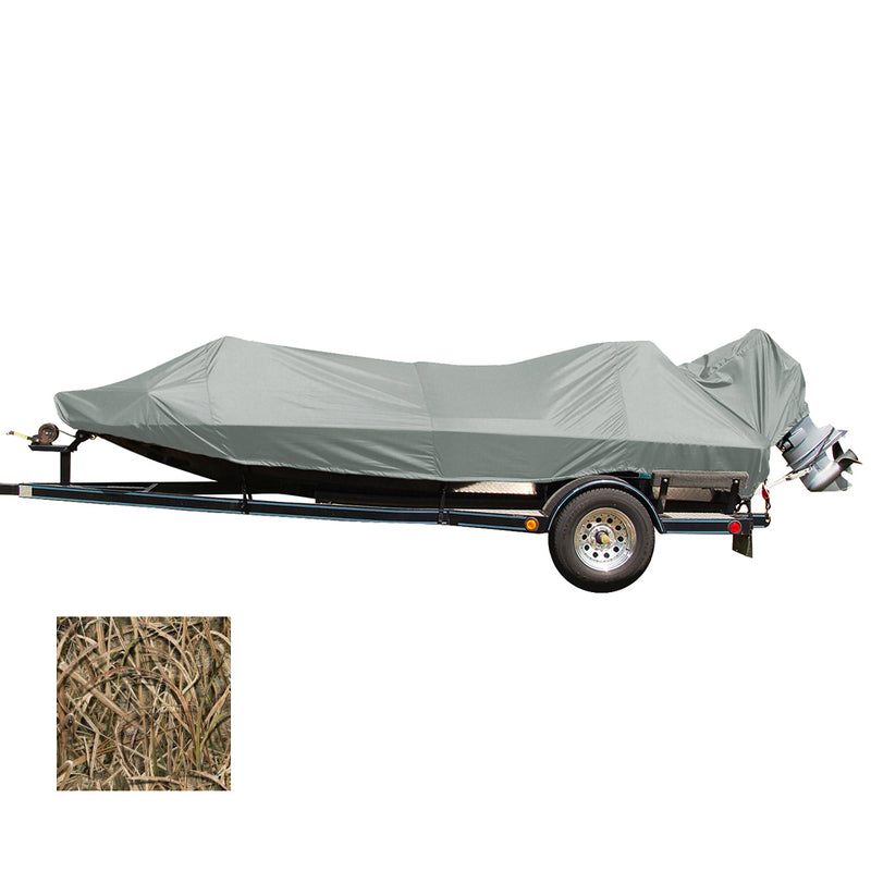 Carver Performance Poly-Guard Styled-to-Fit Boat Cover f/15.5 Jon Style Bass Boats - Shadow Grass [77815C-SG]-Angler's World