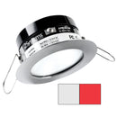 i2Systems Apeiron PRO A503 - 3W Spring Mount Light - Round - Cool White Red - Brushed Nickel Finish [A503-41AAG-H]-Angler's World