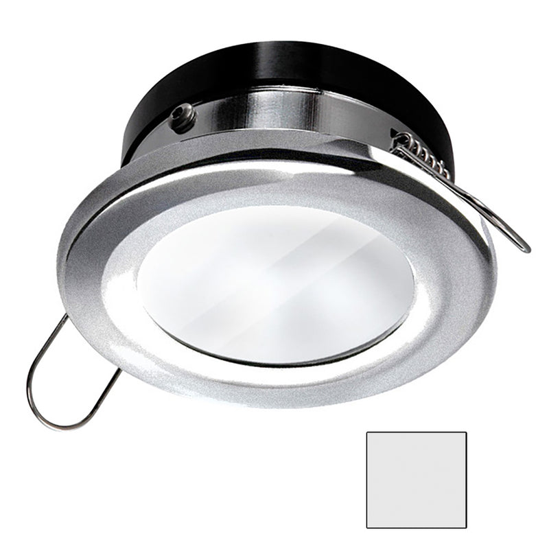 i2Systems Apeiron A1110Z - 4.5W Spring Mount Light - Round - Cool White - Brushed Nickel Finish [A1110Z-41AAH]-Angler's World