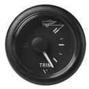 Veratron 52MM (2-1/16") ViewLine Trim Indicator Gauge Up/Down - Black Dial Round Bezel [A2C59514180]-Angler's World