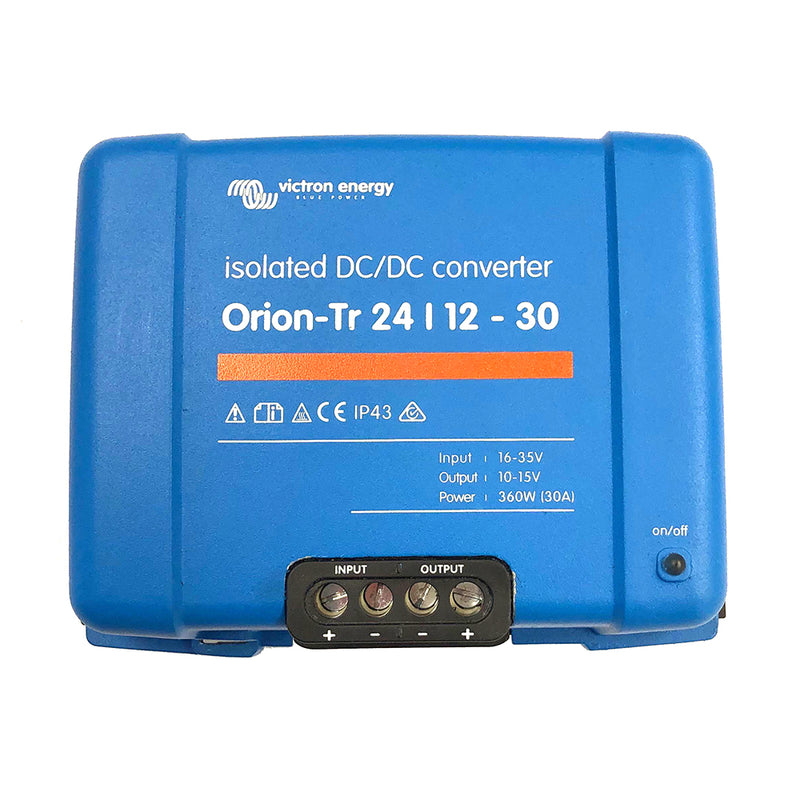 Victron Orion-TR DC-DC Converter - 24 VDC to 12 VDC - 30AMP Isolated [ORI241240110]-Angler's World