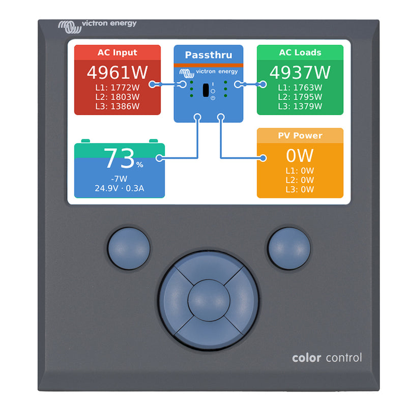 Victron Color Control GX Monitor - Button Control [BPP010300100R]-Angler's World