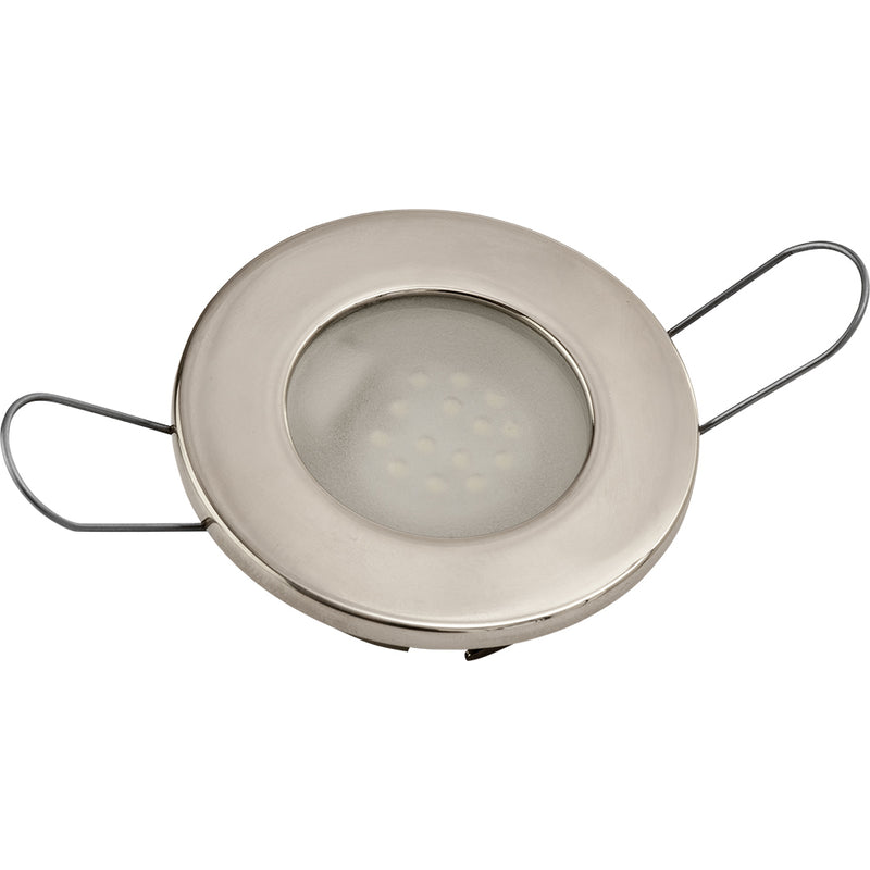 Sea-Dog LED Overhead Light - Brushed Finish - 60 Lumens - Frosted Lens - Stamped 304 Stainless Steel [404232-3]-Angler's World