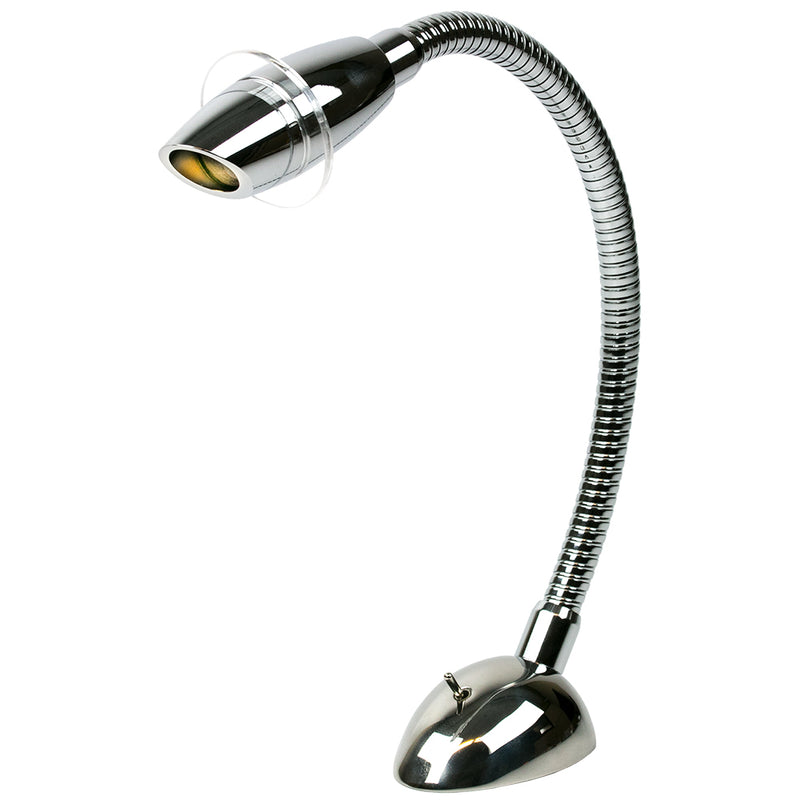 Sea-Dog Deluxe High Power LED Reading Light Flexible w/Switch - Cast 316 Stainless Steel/Chromed Cast Aluminum [404541-1]-Angler's World