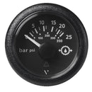 Veratron 52MM (2-1/16") ViewLine Transmission Oil Pressure 25 Bar/350 PSI - Black Dial Round Bezel [A2C59514136]-Angler's World