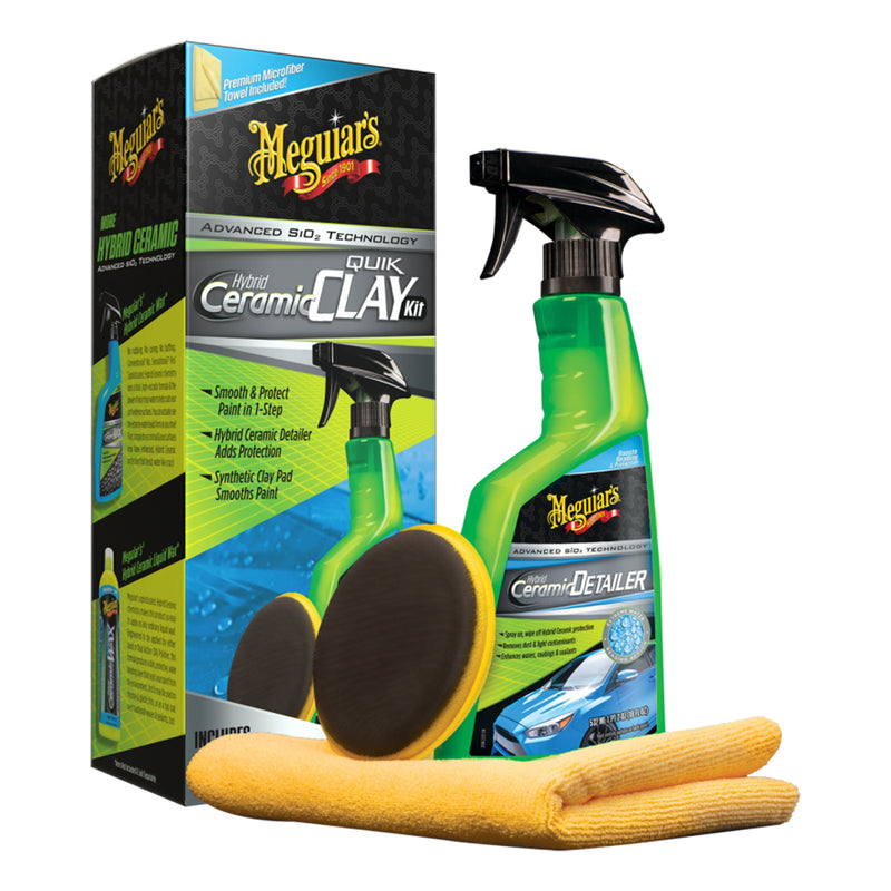 Meguiars Hybrid Ceramic Quik Clay Kit [G200200]-Angler's World