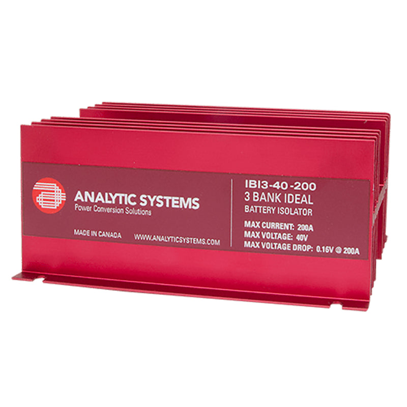 Analytic Systems 200A, 40V 3-Bank Ideal Battery Isolator [IBI3-40-200]-Angler's World