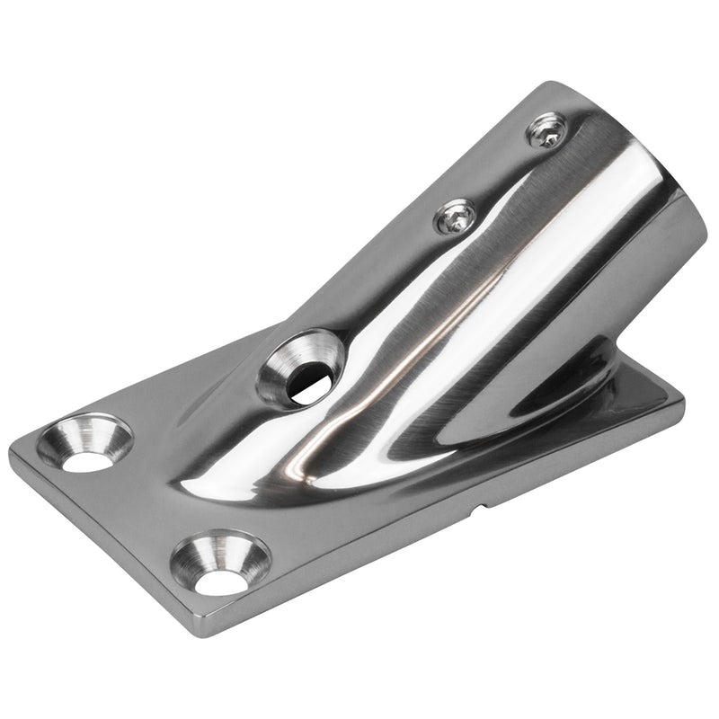 Sea-Dog Rail Base Fitting Rectangular Base 30 316 Stainless Steel - 1-7/8" x 3-3/16" - 1" OD [281301-1]-Angler's World