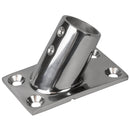 Sea-Dog Rail Base Fitting Rectangular Base 60 316 Stainless Steel - 1-7/8" x 3-1/4" - 1" OD [281601-1]-Angler's World