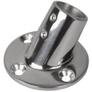 Sea-Dog Rail Base Fitting 2-3/4" Round Base 60 316 Stainless Steel - 1" OD [280601-1]-Angler's World