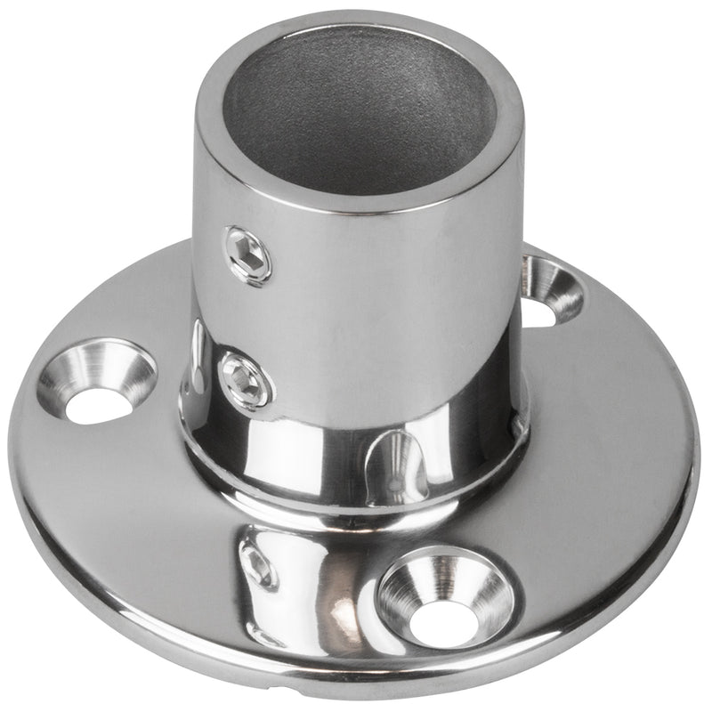 Sea-Dog Rail Base Fitting 2-3/4" Round Base 90 316 Stainless Steel - 1" OD [280901-1]-Angler's World