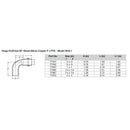 Viega ProPress 1-1/2" - 90 Copper Elbow - Street/Press Connection - Smart Connect Technology [77067]-Angler's World