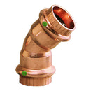 Viega ProPress 1-1/4" - 45 Copper Elbow - Double Press Connection - Smart Connect Technology [77033]-Angler's World