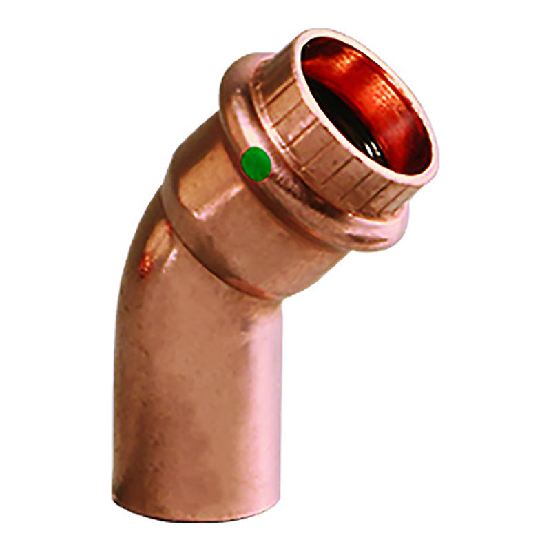Viega ProPress 1/2" - 45 Copper Elbow - Street/Press Connection [77637]-Angler's World