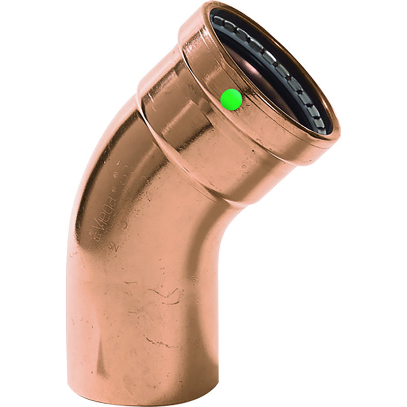 Viega ProPress - 2-1/2" - 45 Copper Elbow - Street/Press Connection - Smart Connect Technology [20668]-Angler's World