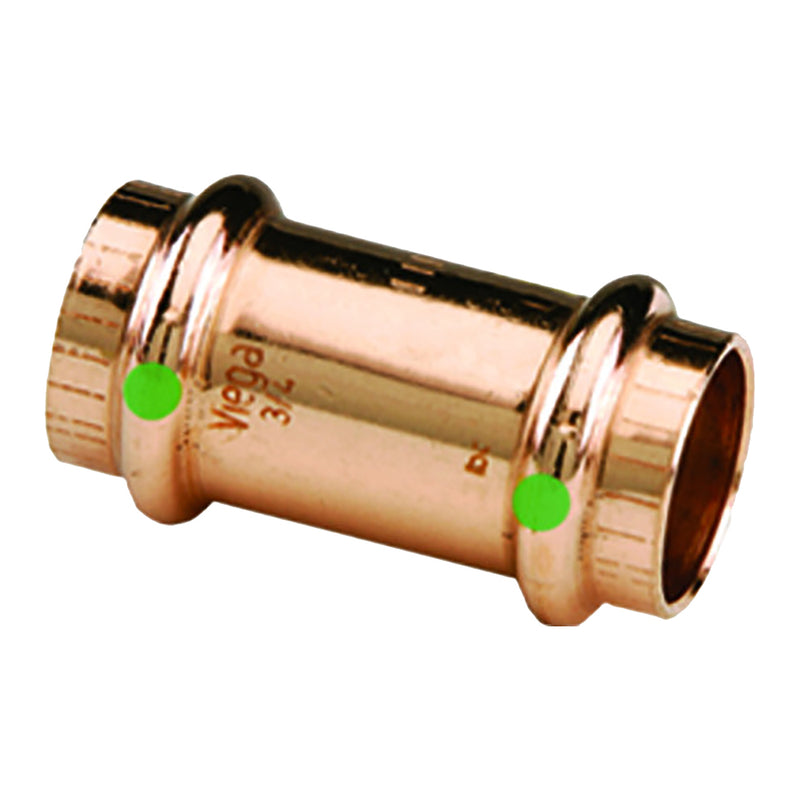 Viega ProPress 1/2" Copper Coupling w/Stop - Double Press Connection - Smart Connect Technology [78047]-Angler's World