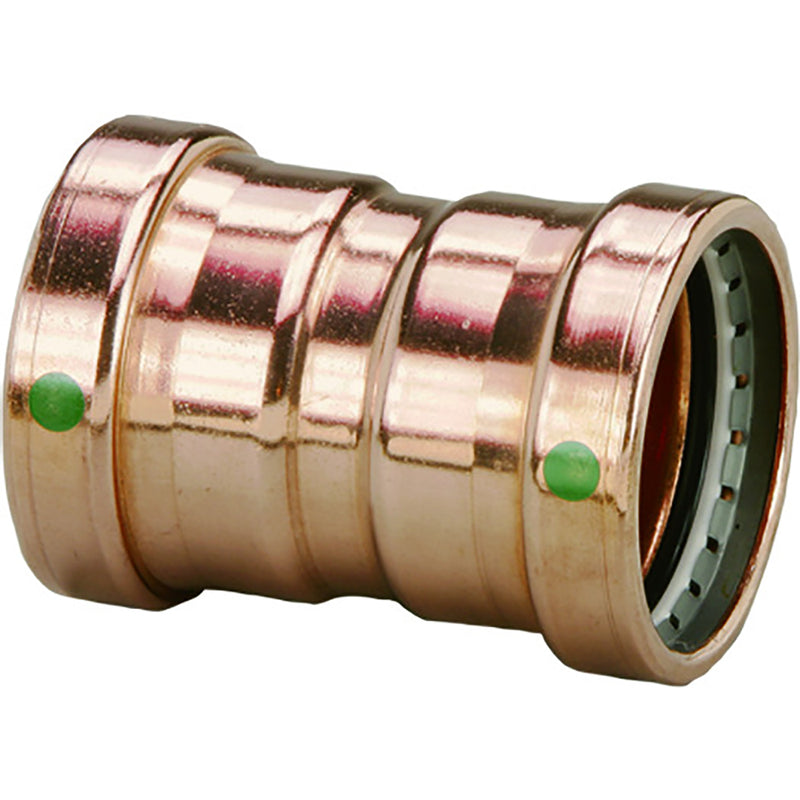 Viega ProPress 2-1/2" Copper Coupling w/Stop Double Press Connection - Smart Connect Technology [20728]-Angler's World