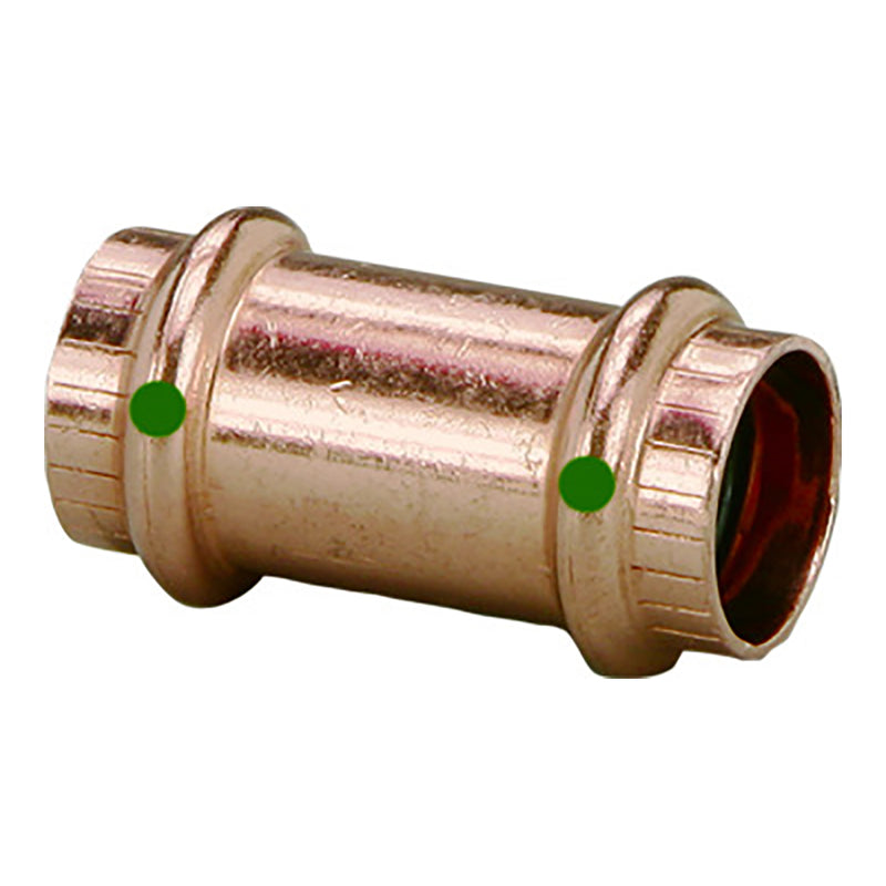 Viega ProPress 2" Copper Coupling w/o Stop - Double Press Connection - Smart Connect Technology [78197]-Angler's World